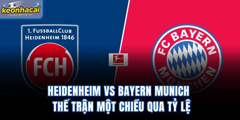 Heidenheim vs Bayern Munich - Thế Trận Một Chiều Qua Tỷ Lệ