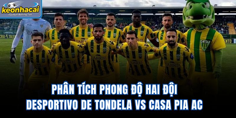 Phân tích phong độ hai đội Desportivo de Tondela vs Casa Pia AC