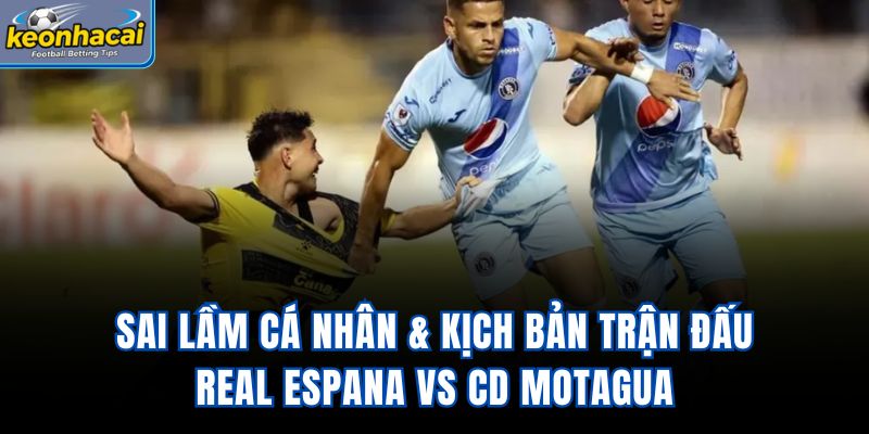 Sai lầm cá nhân & kịch bản trận đấu Real Espana Vs CD Motagua