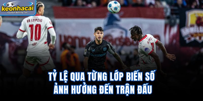 Tỷ lệ qua từng lớp biến số ảnh hưởng đến trận đấu